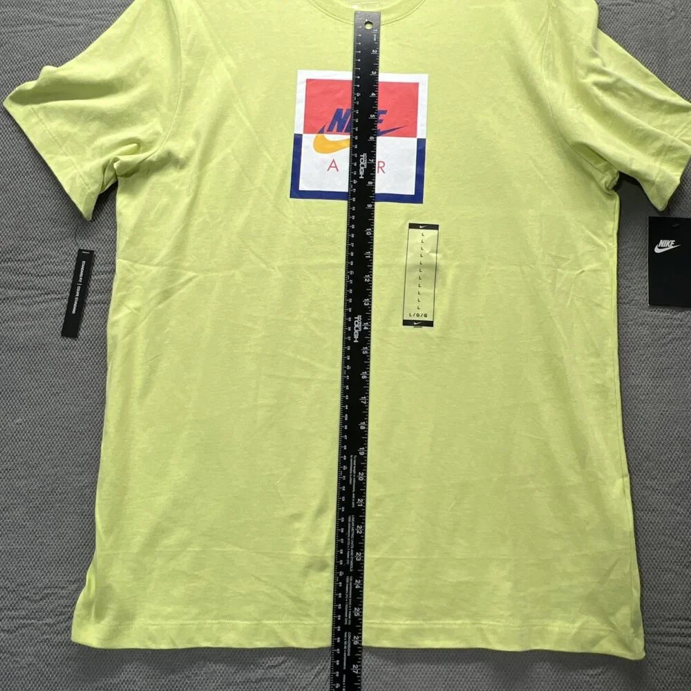 Nike Air Sportswear T-Shirt Divided Box Logo Tee Men's Large (CT7126-367) - Picture 9 of 11
